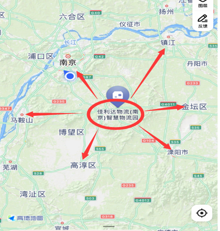 图为PG国际南京智慧物流园区位图